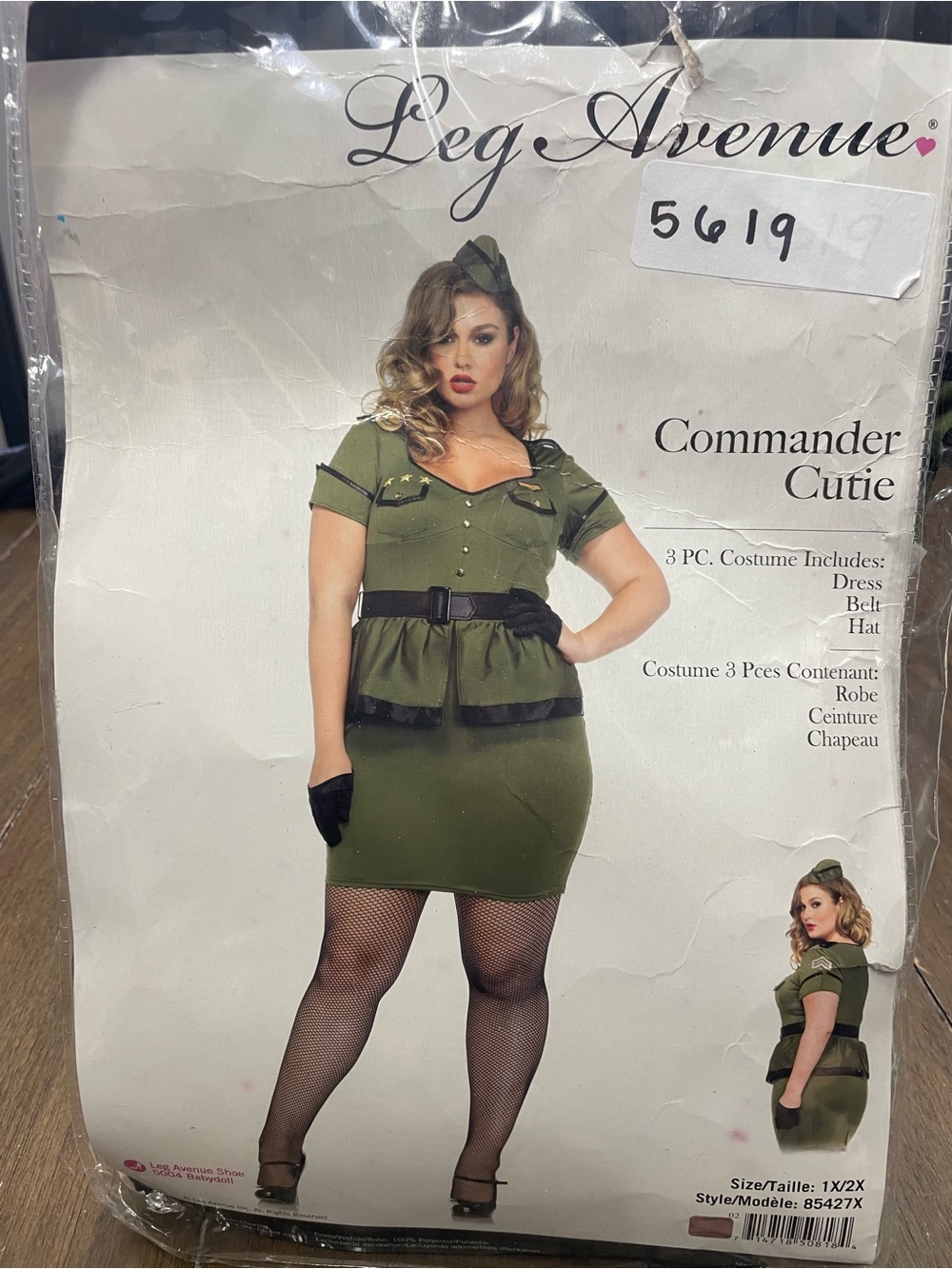 Leg Avenue Commander Cutie Costume NWT